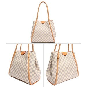 Louis Vuitton White Propriano Tote Bag Azur Damier Shoulder